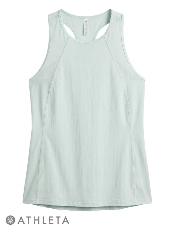 Athleta Tops - Athleta Ultimate Train Tank Top Light Blue Size Small Mesh Trim Racerback